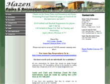 Tablet Screenshot of hazenparks.com